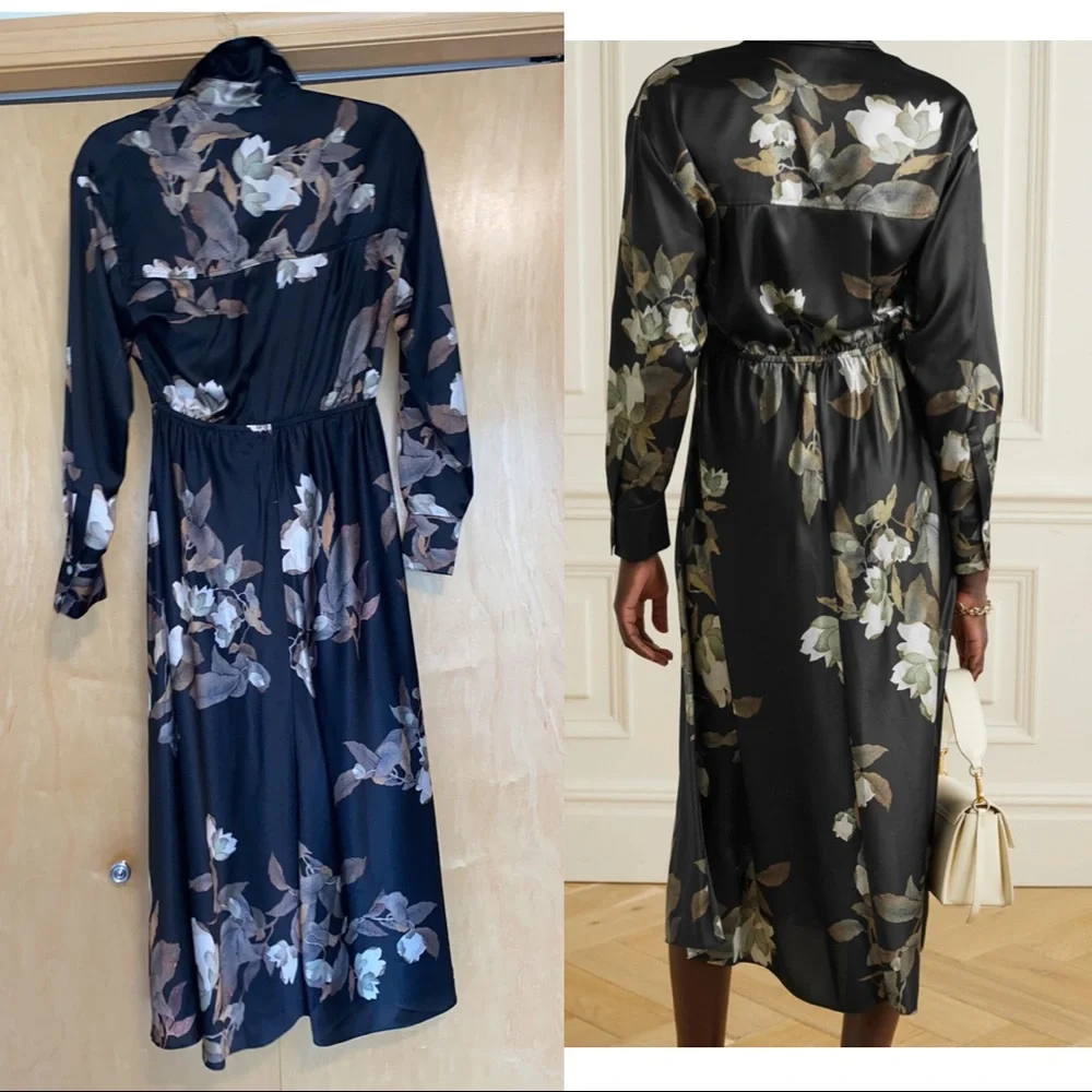 Vince Black Long Sleeve Elegant Dress - Picture 2 of 16